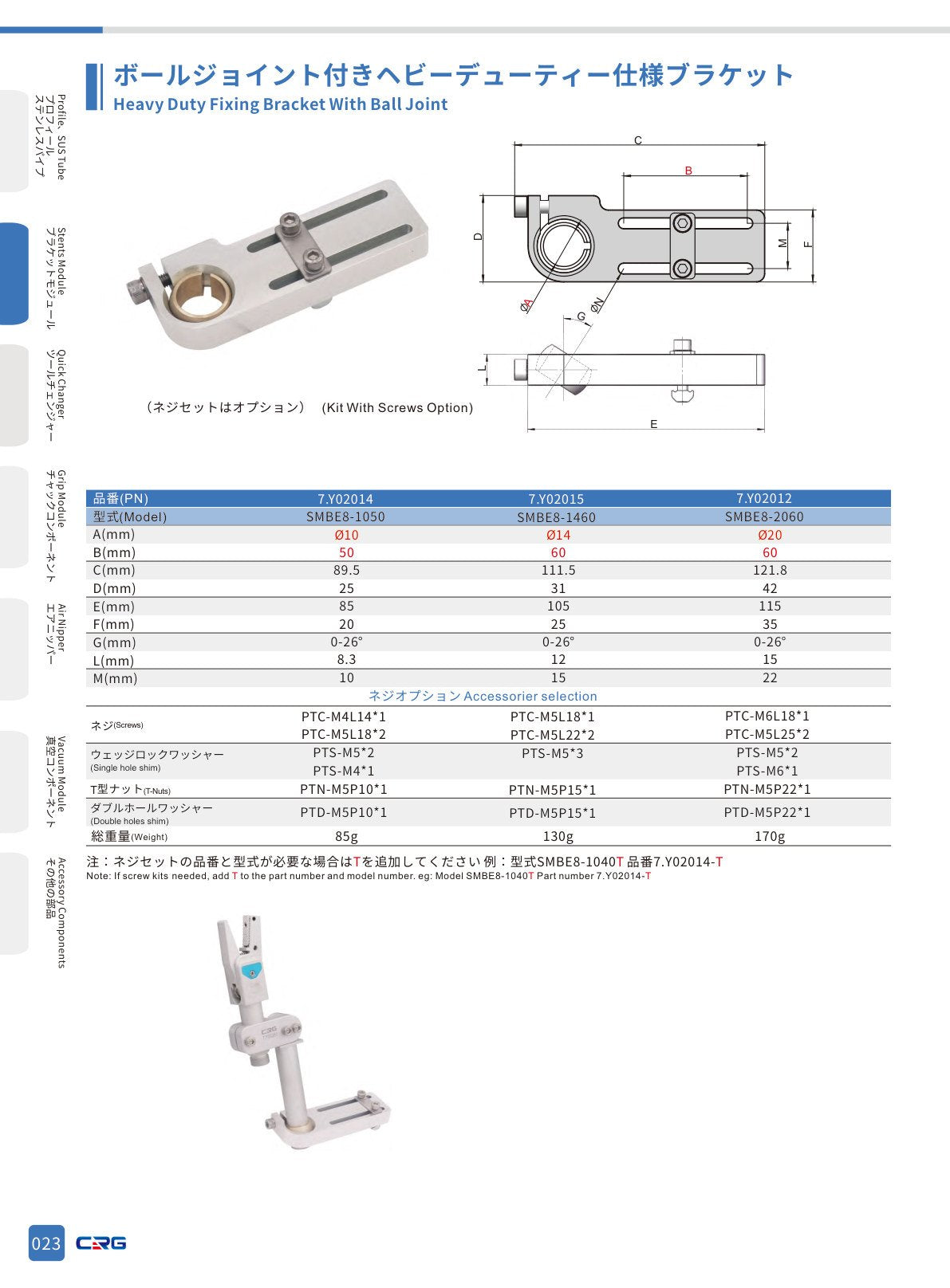 CRG 技術資料（CRGカタログ 5.3.pdf p.39・製品写真ではありません）