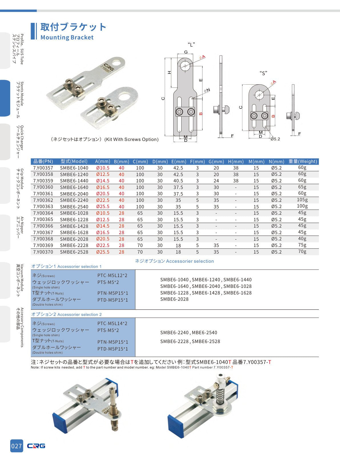 CRG 技術資料（CRGカタログ 5.3.pdf p.43・製品写真ではありません）